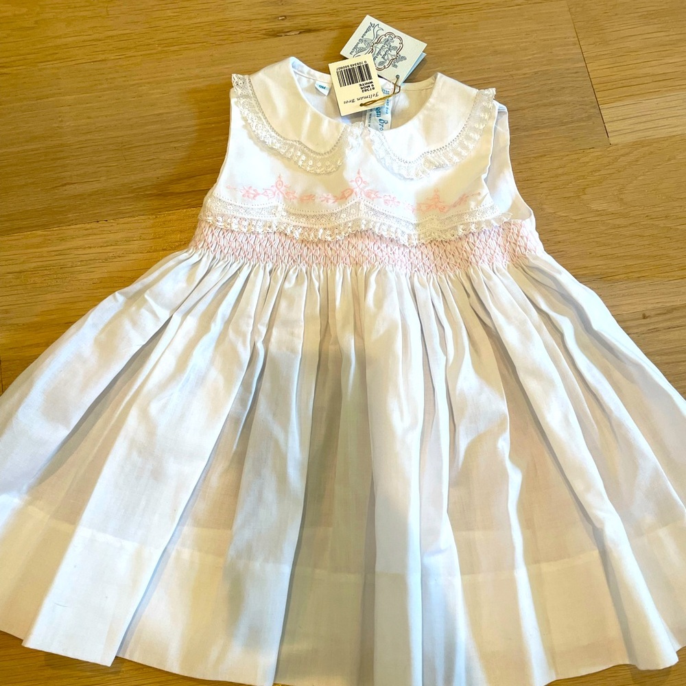 NWT Feltman Smocked Embroidered Dress 9 Months